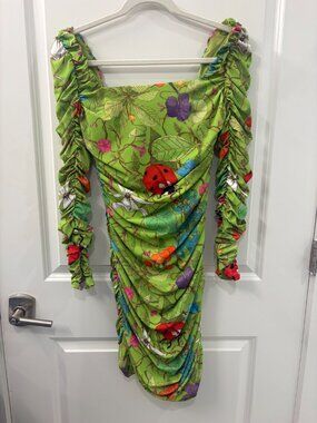Ruched Floral Dress by ALIÉTTE